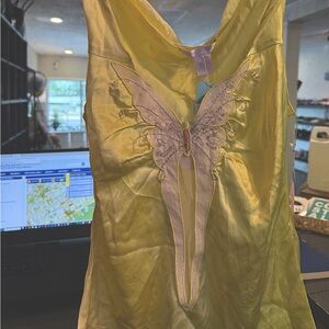 Yellow Rebecca Taylor butterfly top